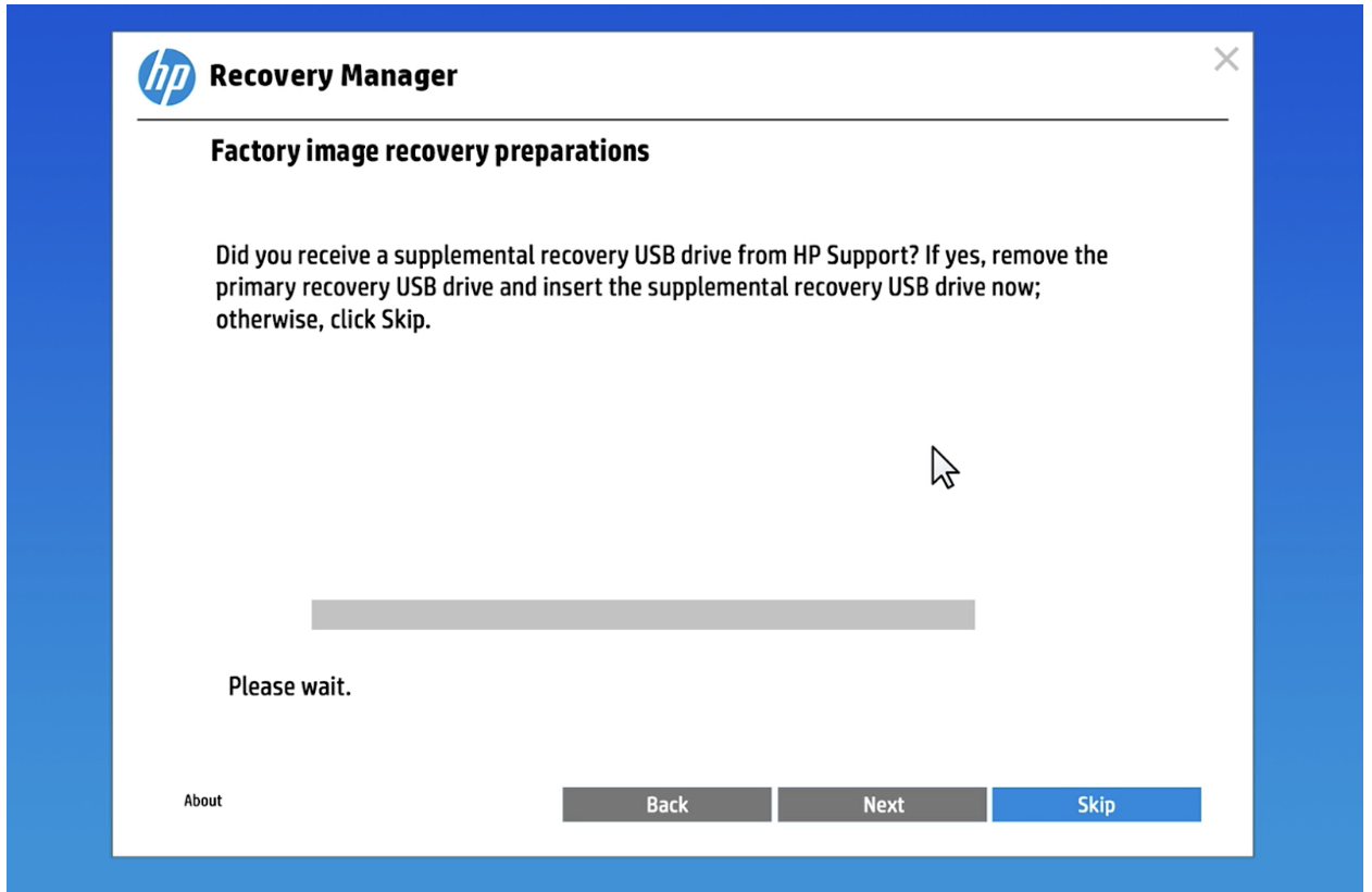 Сlick Skip when prompted to add other media